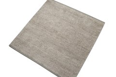 Rug & Kilim's Textural Custom Rug Sample in Beige and White Tones