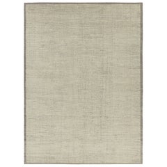 Rug 
Kilim
s Struktur-Kilim mit beigen und weißen Strukturstreifen und Streifen