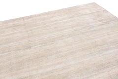 Rug & Kilim’s Textural Plain Modern Rug in Beige Two Tones