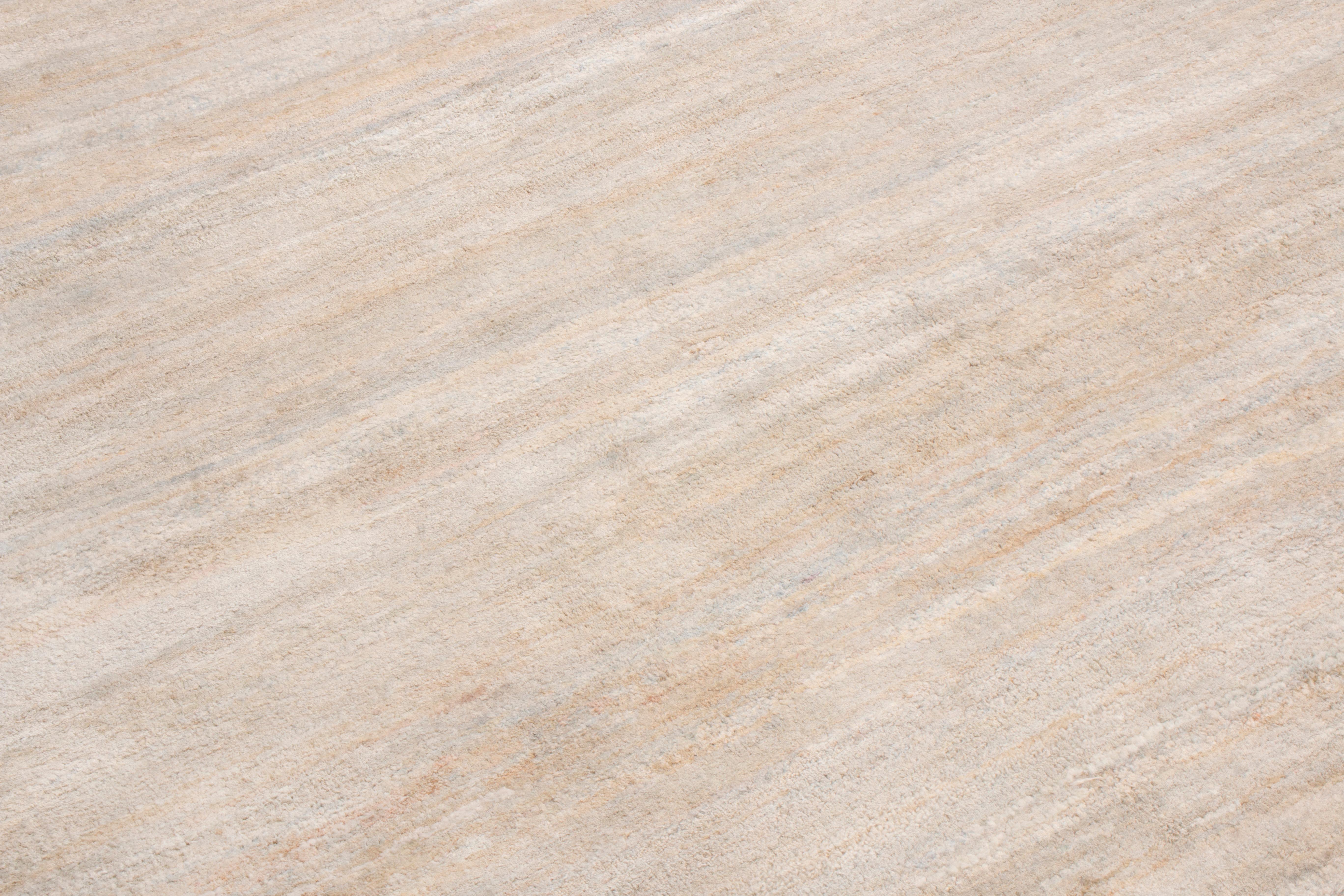 Autre Tapis & Kilims - Tapis moderne simple et texturé beige à deux tons en vente