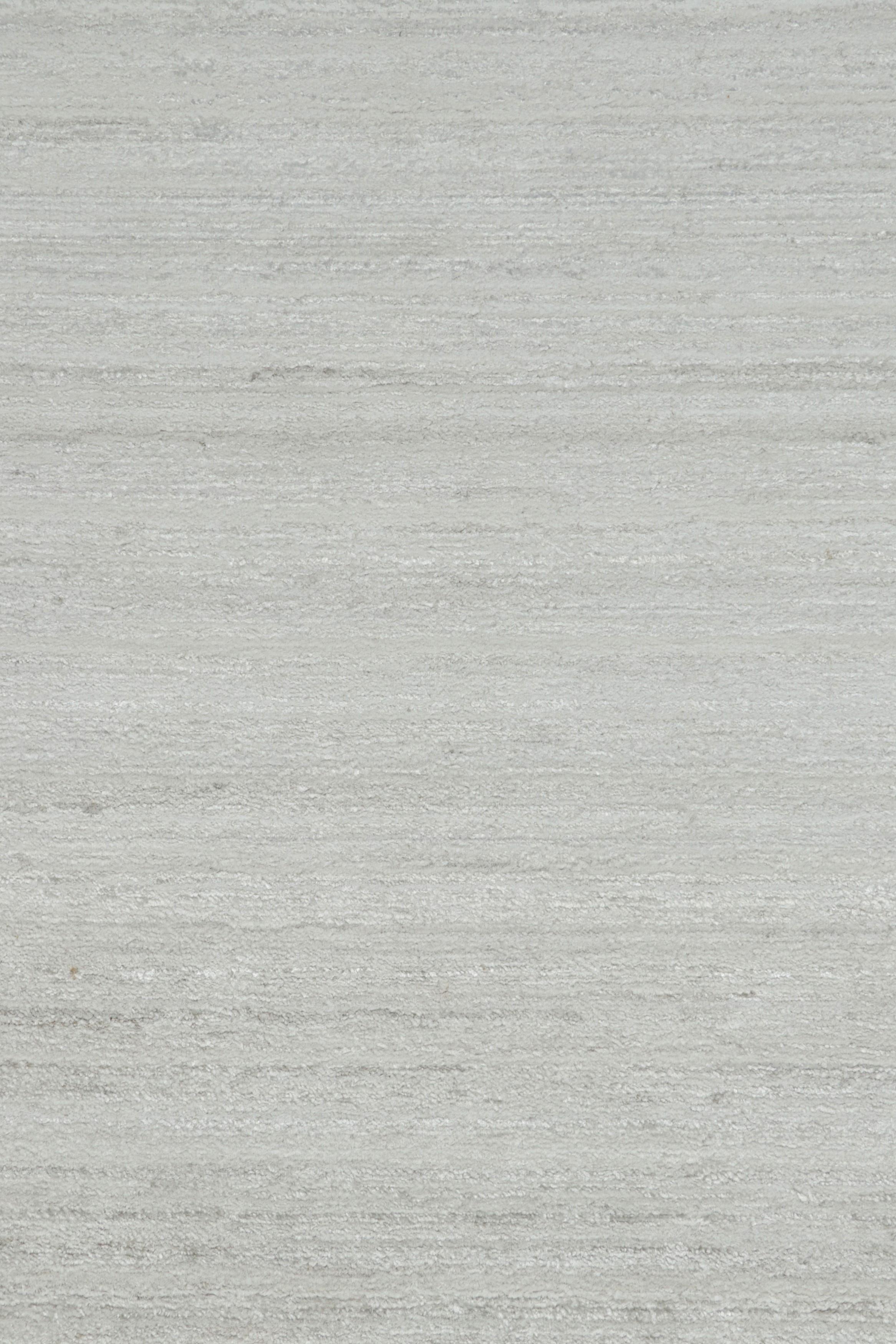 Rug & Kilim’s Textural Rug In Bright Solid White Tones and Striae In New Condition For Sale In Long Island City, NY