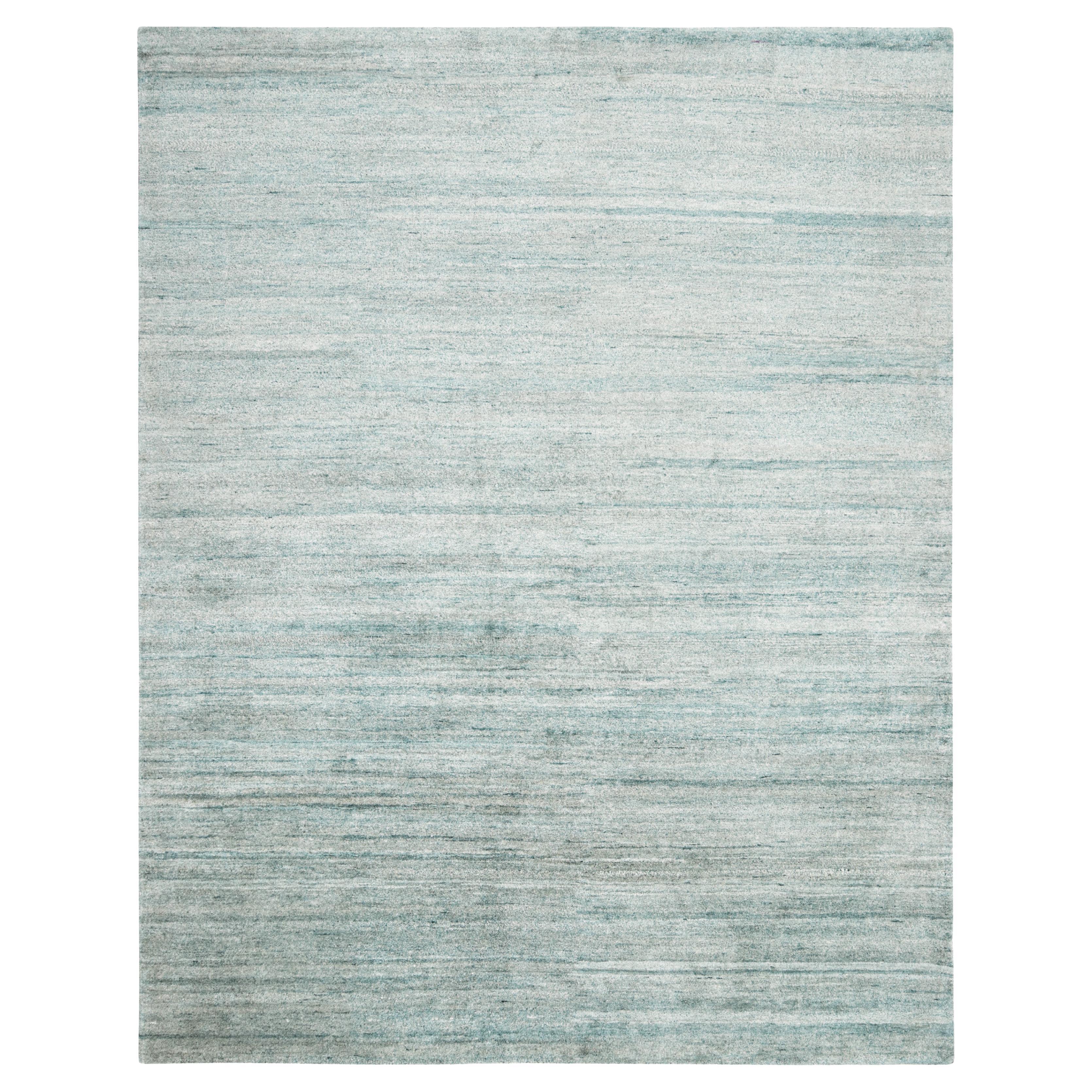 Rug & Kilim's Strukturteppich in hellblauen Tönen