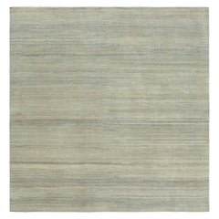 Rug
Kilim’s Textural Rug with Green, Beige and Light Blue Stripes and Striae