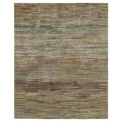 Rug
Kilims Strukturteppich mit lebhaften polychromen Streifen und Schlieren