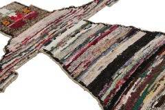 Rug & Kilim’s Tiger Skin Patchwork Rug in Gray with Polychromatic Pictorial