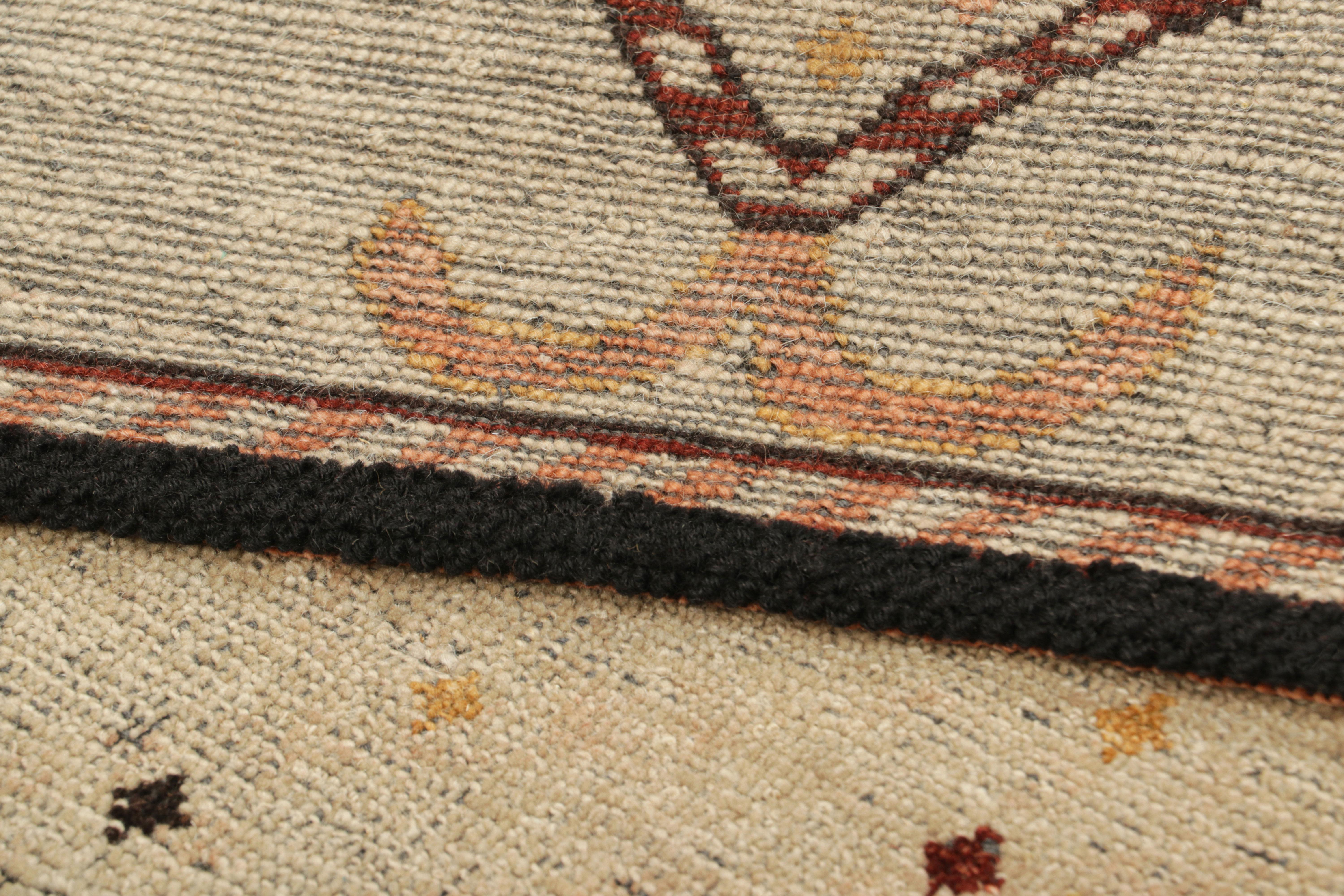  Hand-knotted in wool, this 2x3 rug is a new addition to the Burano Collection by Rug & Kilim—a bold and luxurious new exploration of important classics and period pieces.

On the Design: 

Particularly inspired by antique Mihrab prayer rugs, this
