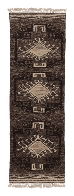 Tappeto Tribal Kilim Runner Rug 
Kilim in beige-marrone con medaglioni