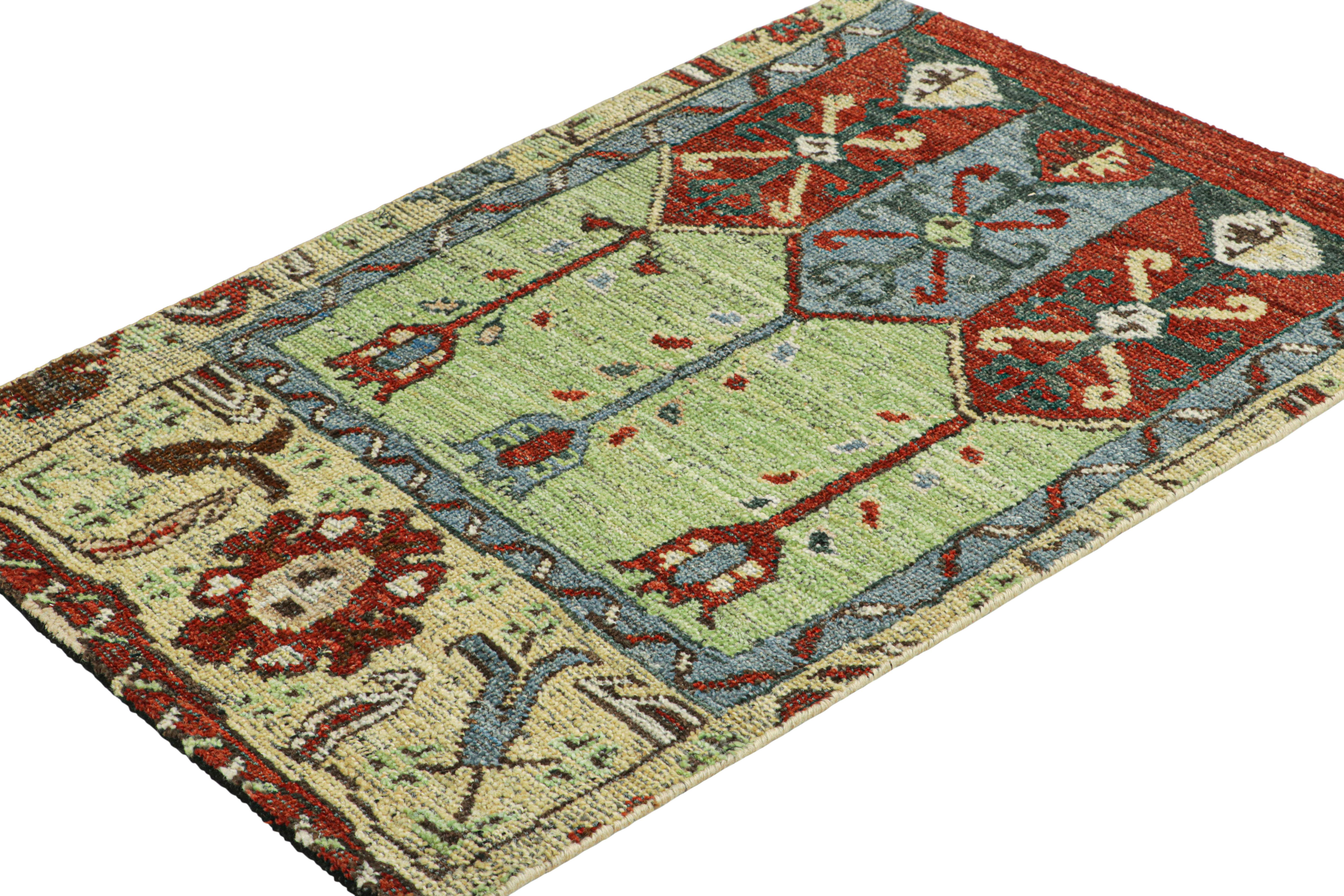 Indiano Rug & Kilim: tappeto tribale con motivi geometrici primitivisti in vendita
