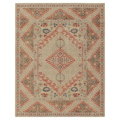 Rug & Kilim - Tappeto in stile tribale con motivo geometrico verde e rosso