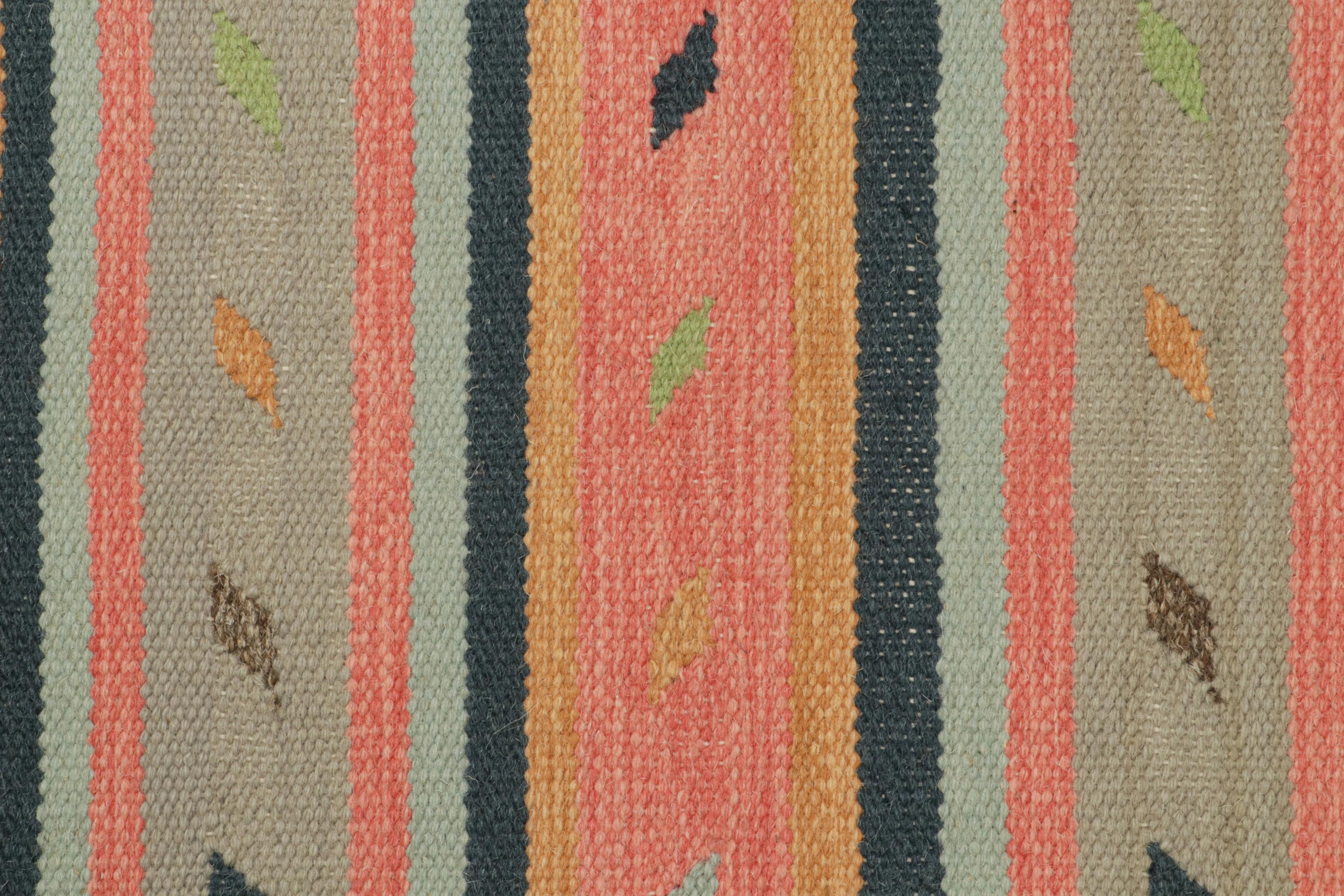 Rug & Kilim’s Tribal style Kilim rug in Multicolor Patterns In New Condition For Sale In Long Island City, NY