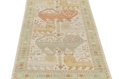 Rug & Kilim’s Tribal Style Rug in Polychromatic Lion Pictorials