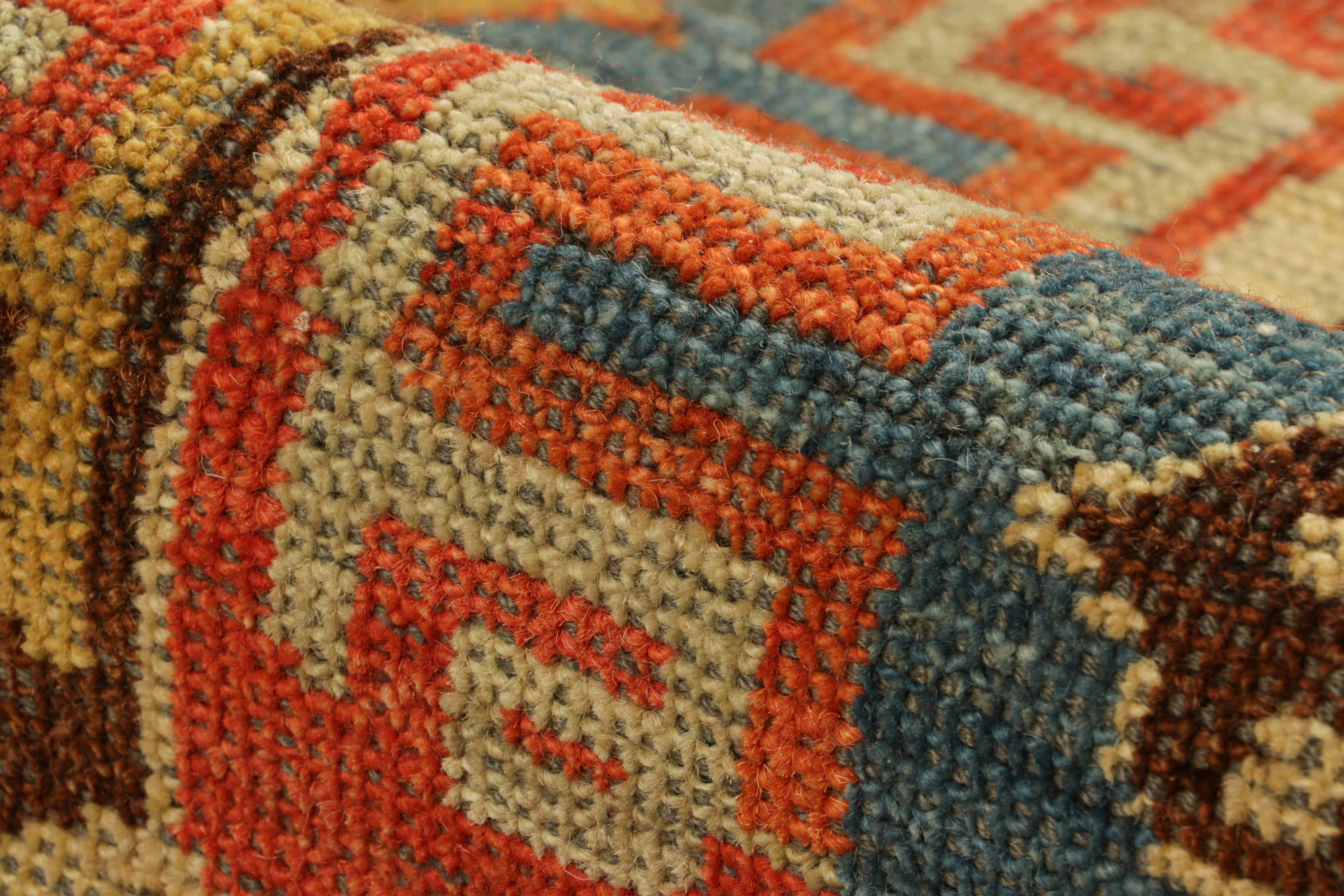 Rug & Kilim’s Tribal Style Rug in Polychromatic Medallions & Geometric Patterns For Sale 1