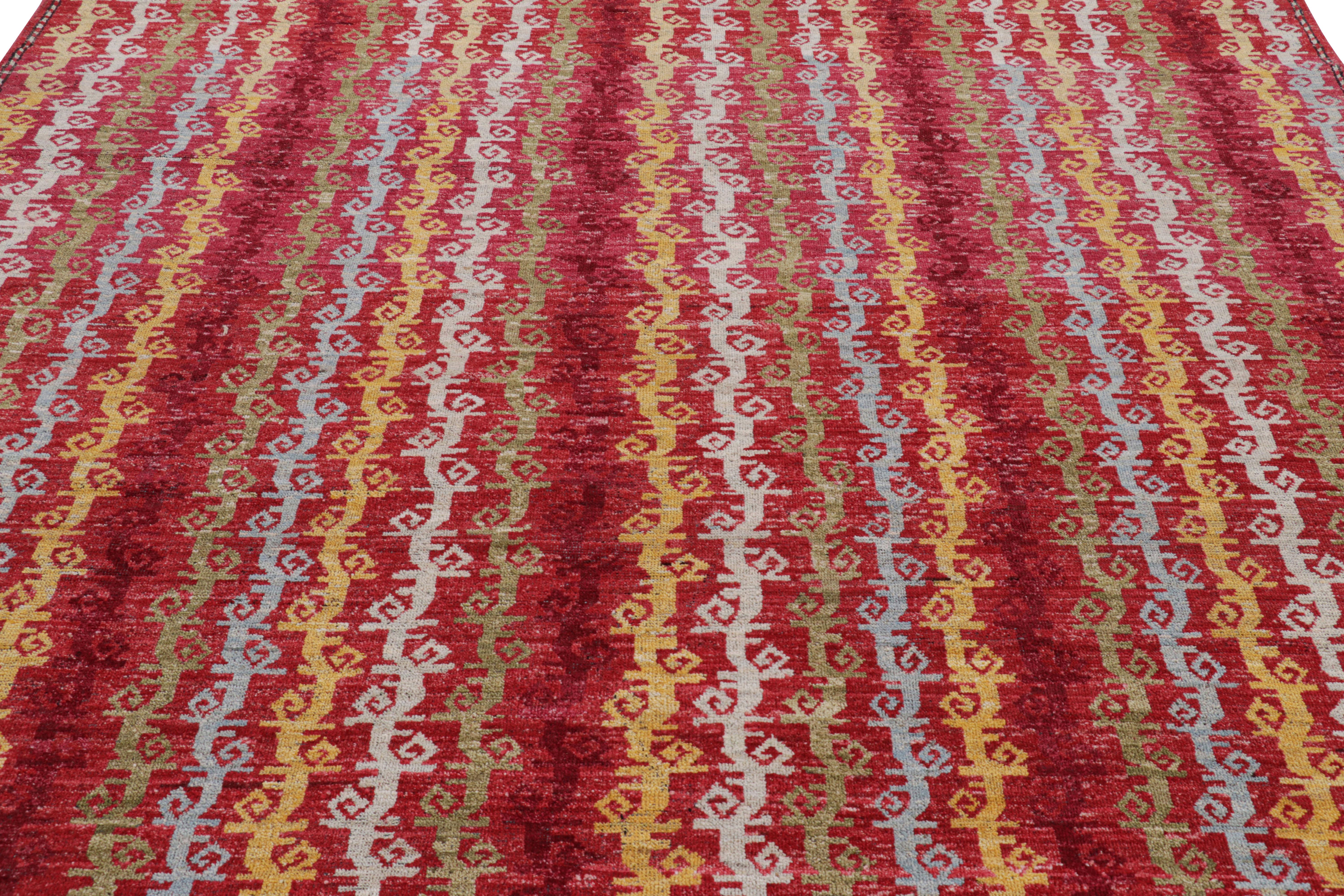 Annodato a mano in una speciale miscela di lana di Ghazni, questo tappeto 8x10 è una nuova aggiunta alla Burano Collection di Rug & Kilim, un'audace e lussuosa esplorazione di importanti classici e pezzi d'epoca. 

Sul design: 

Gli estimatori