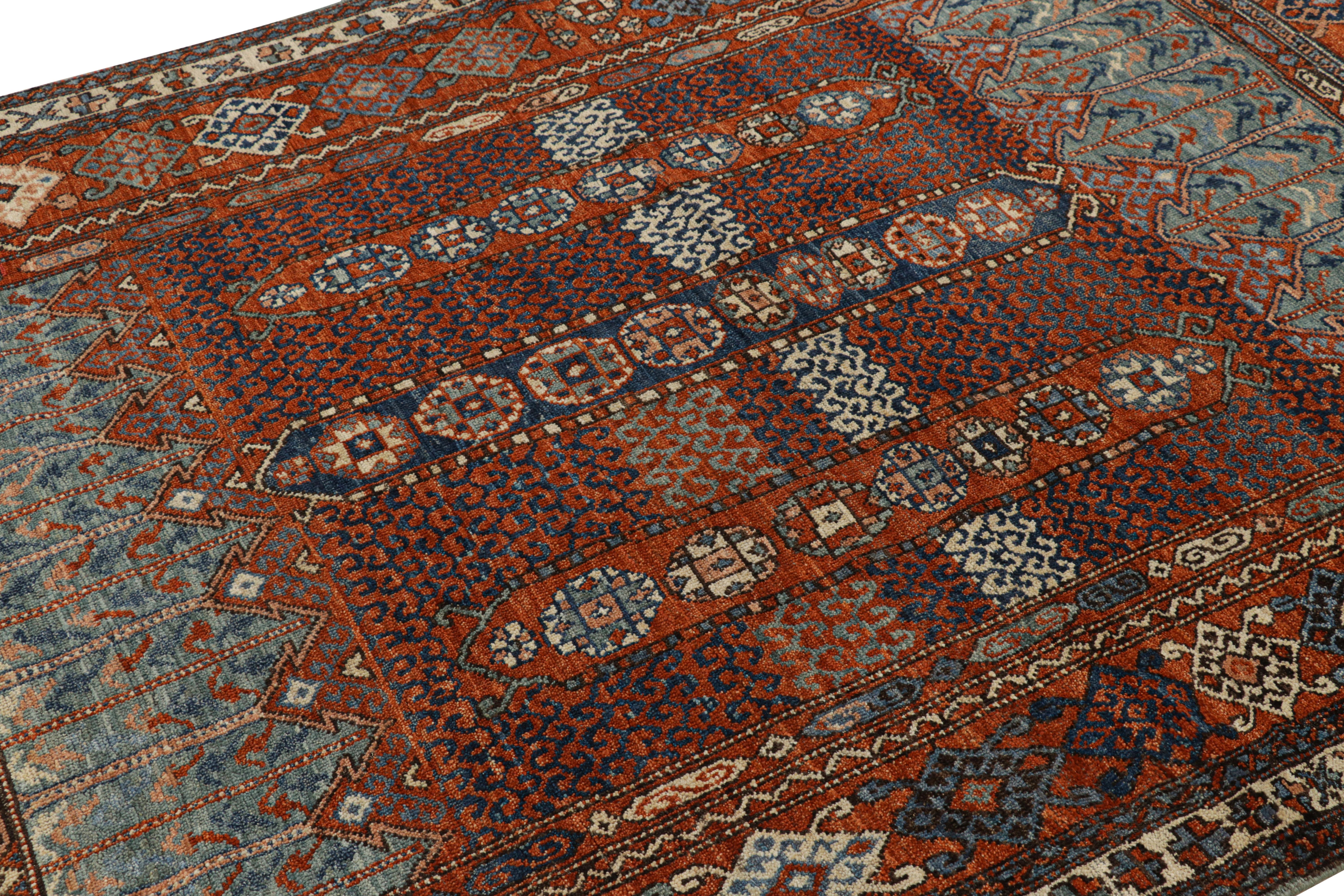 Dieser zeitgenössische 6x8-Teppich ist ein großartiger Neuzugang in der Burano Collection'S von Rug & Kilim. Dieses aus Wolle handgeknüpfte Design ist von Stammesteppichen inspiriert, die sich durch geometrische Muster auszeichnen. 

Über das