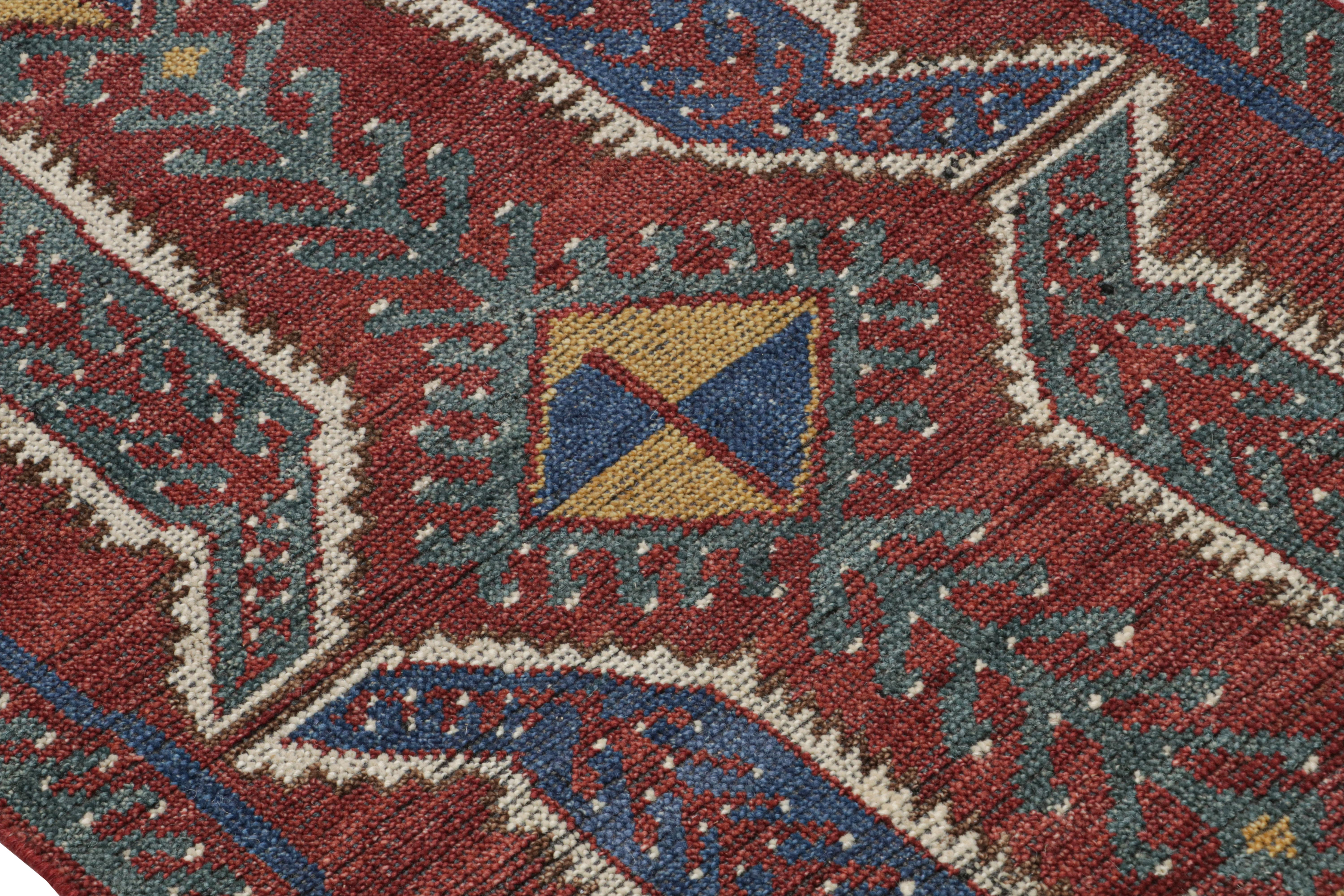 Rug & Kilim's Tribal Style Teppich mit primitivem geometrischem Muster und Medaillons im Zustand „Neu“ im Angebot in Long Island City, NY