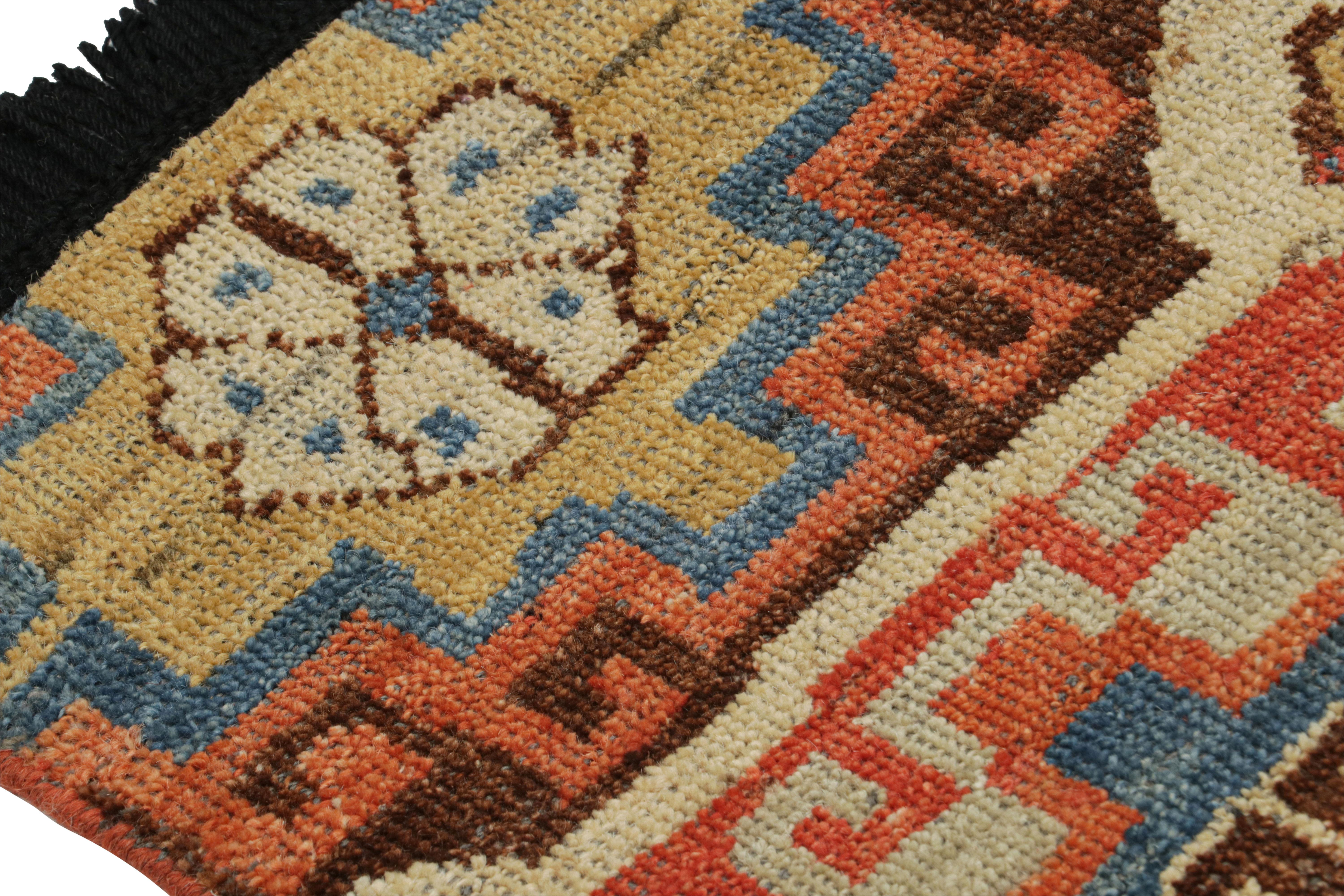 Rug & Kilim's Tribal Style Teppich mit primitivem geometrischem Muster und Medaillons im Zustand „Neu“ im Angebot in Long Island City, NY
