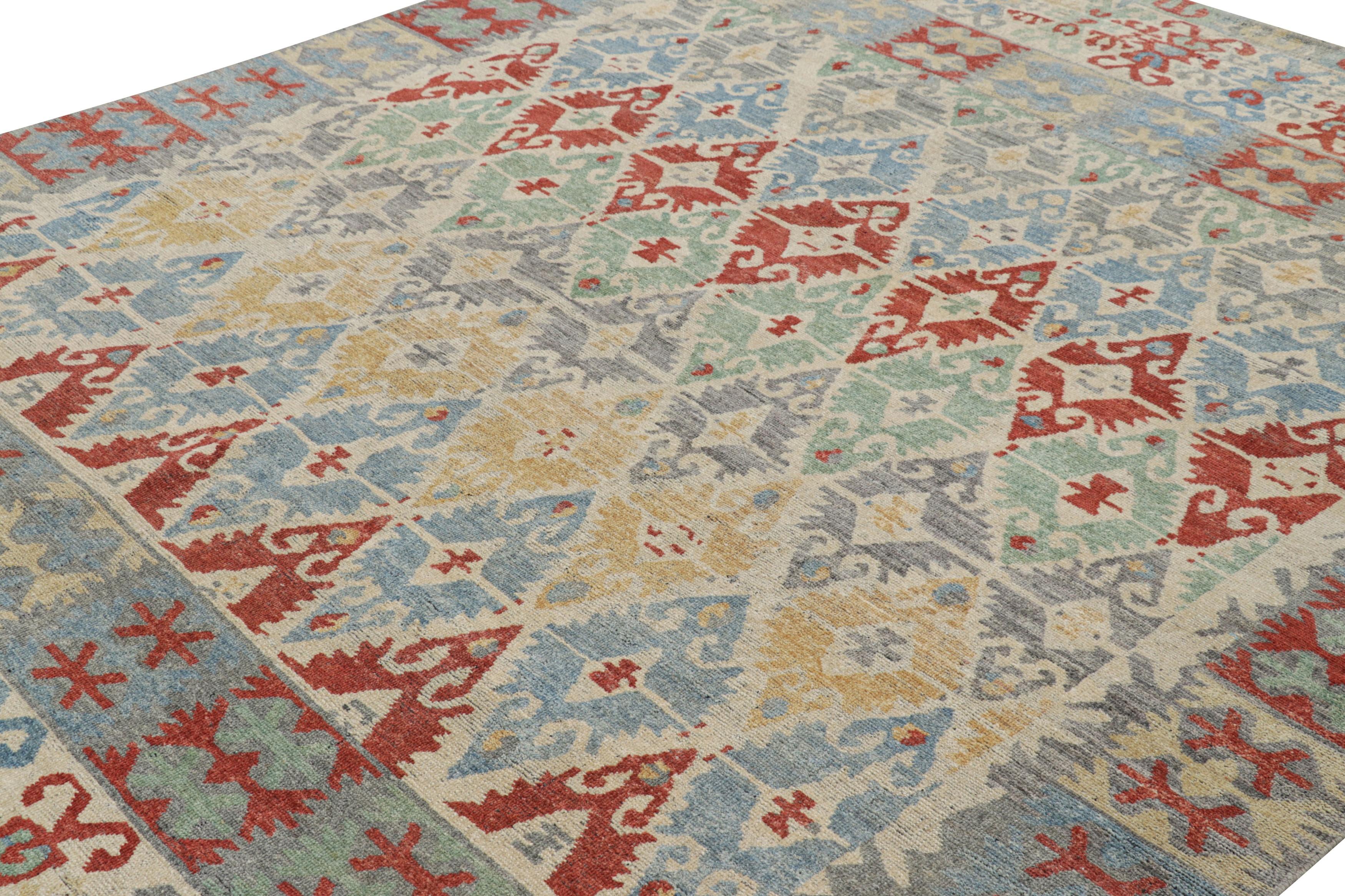 Dieser moderne 8x10 große Teppich aus handgeknüpfter Ghazni-Wolle ist ein großartiger Neuzugang zur klassischen Burano Collection von Rug & Kilim - eine luxuriöse Neuinterpretation einiger der wichtigsten traditionellen Teppiche und Webstile der