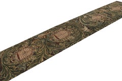 Rug & Kilim’s Tudor Style Flatweave Runner, with Crests and Floral Patterns