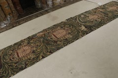Rug & Kilim’s Tudor Style Flatweave Runner, with Crests and Floral Patterns