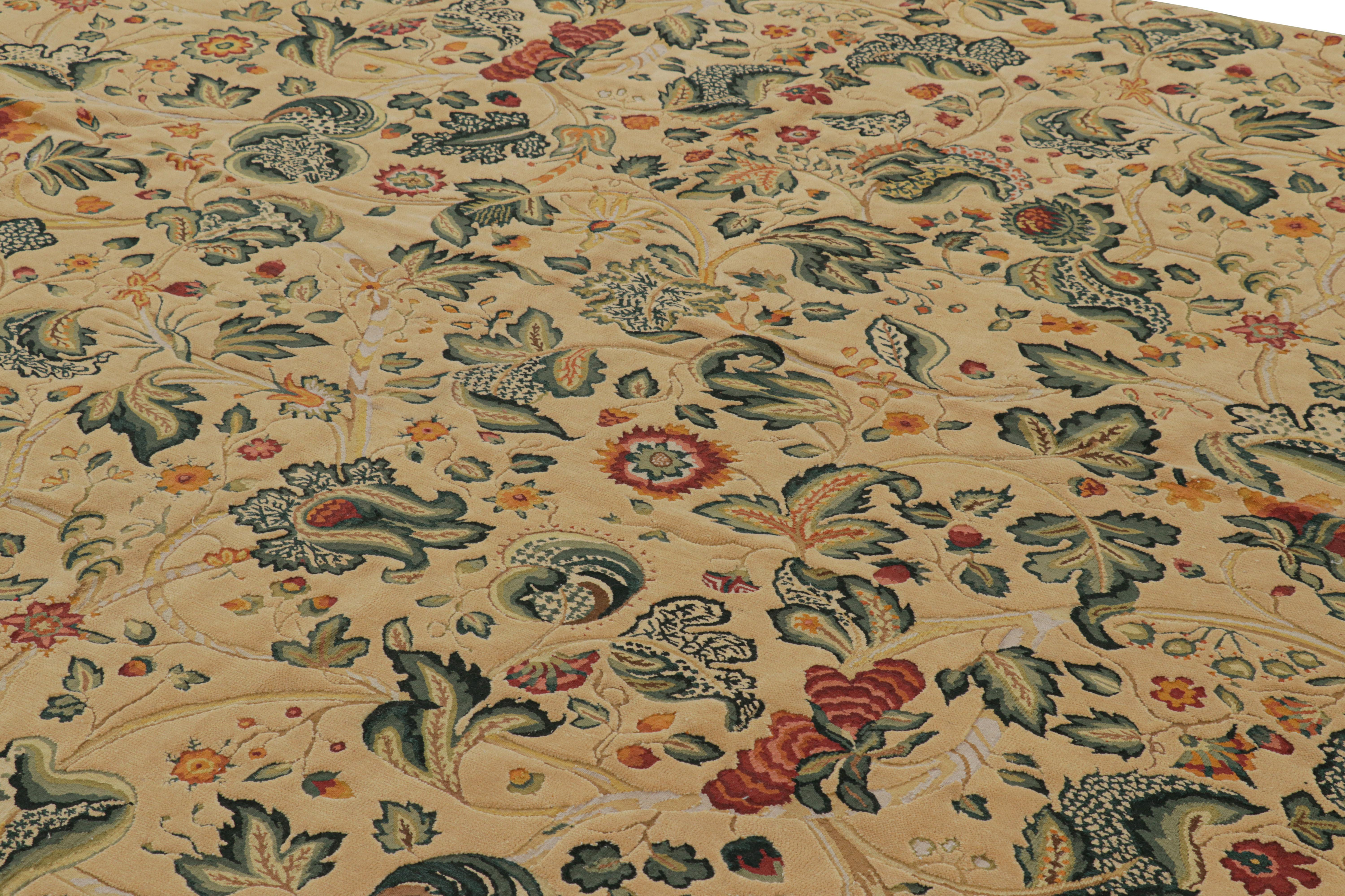 Handwoven in wool, this 8x10 contemporary rug by Rug & Kilim is inspired by antique Tudor rugs, flatweaves and tapestries—a new unveiling from the European rug collection. 

On the Design: 

As inspired by English Tudor rugs and tapestries, this