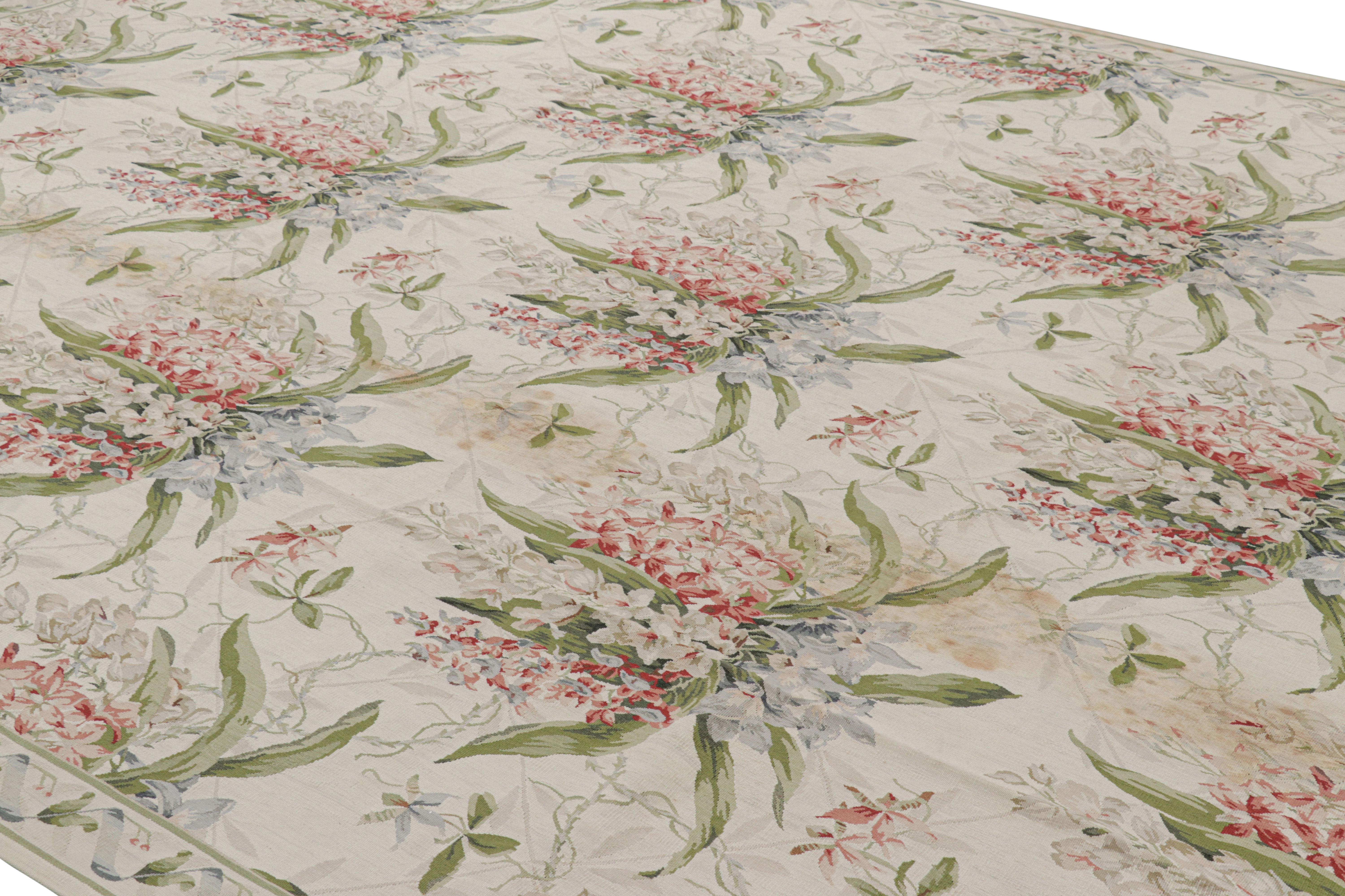 Handwoven in wool, this 10x14 contemporary rug by Rug & Kilim is inspired by antique Tudor rugs, flatweaves and tapestries—a new unveiling from the European rug collection. 

On the Design: 

As inspired by English tudor rugs and tapestries, this