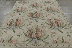 Rug & Kilim’s Tudor Style Rug in White and Cream with Floral Patterns