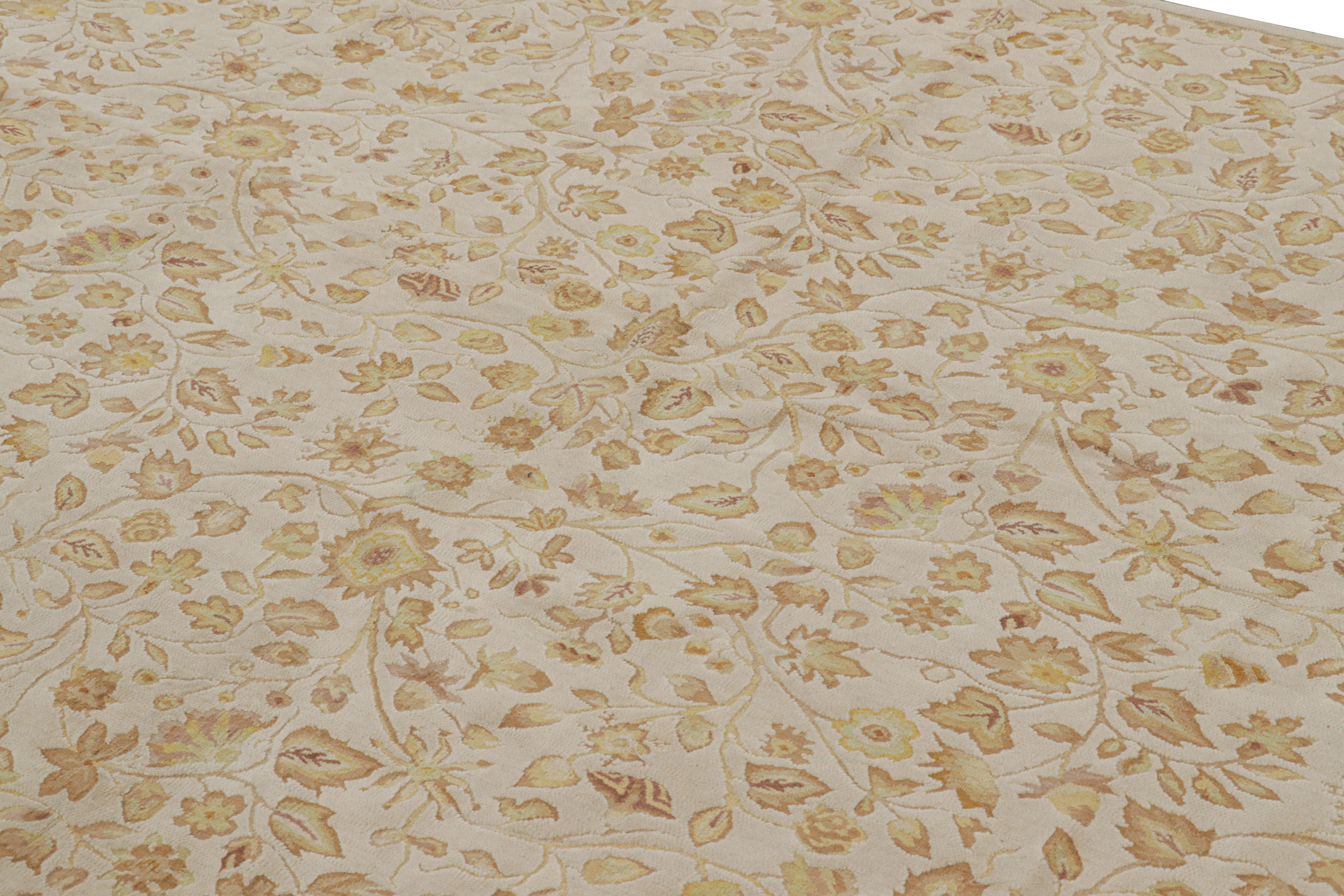 Handwoven in wool, this 6x9 contemporary rug by Rug & Kilim is inspired by antique Tudor rugs, flatweaves and tapestries—a new unveiling from the European rug collection. 

On the Design: 

As inspired by English Tudor rugs and tapestries, this