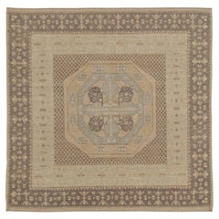 Rug 
Kilim’s Turkish-Inspired Rug in Beige and Gray with Concentric Medallions