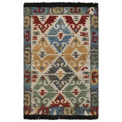 Rug
Kilim
s Türkischer Teppich in Beige mit polychromen geometrischen Mustern