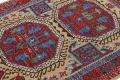 Rug & Kilim’s Turkish Style Rug in Red with Large-Scale Geometric Medallions