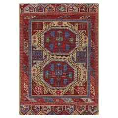Rug & Kilim’s Turkish Style Rug in Red with Large-Scale Geometric Medallions