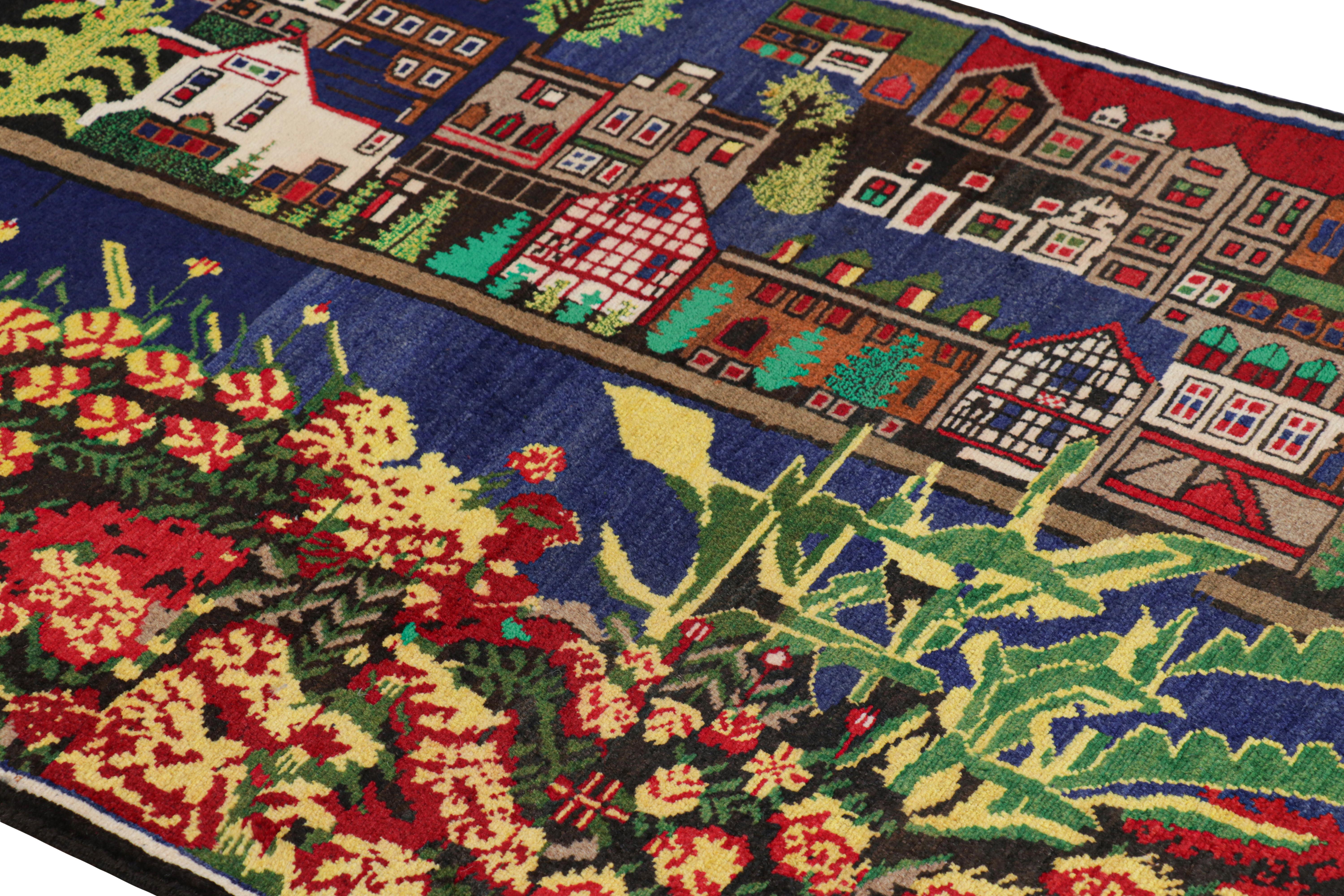 Diese handgeknüpften Wollteppiche mit 3x5 modernen Bildern sind eine neue Linie von Stammesteppichen in der Modern Classics Collection'S von Rug & Kilim. Jedes Stück repräsentiert die Arbeit von Weberinnen in Afghanistan, die die reiche Tradition
