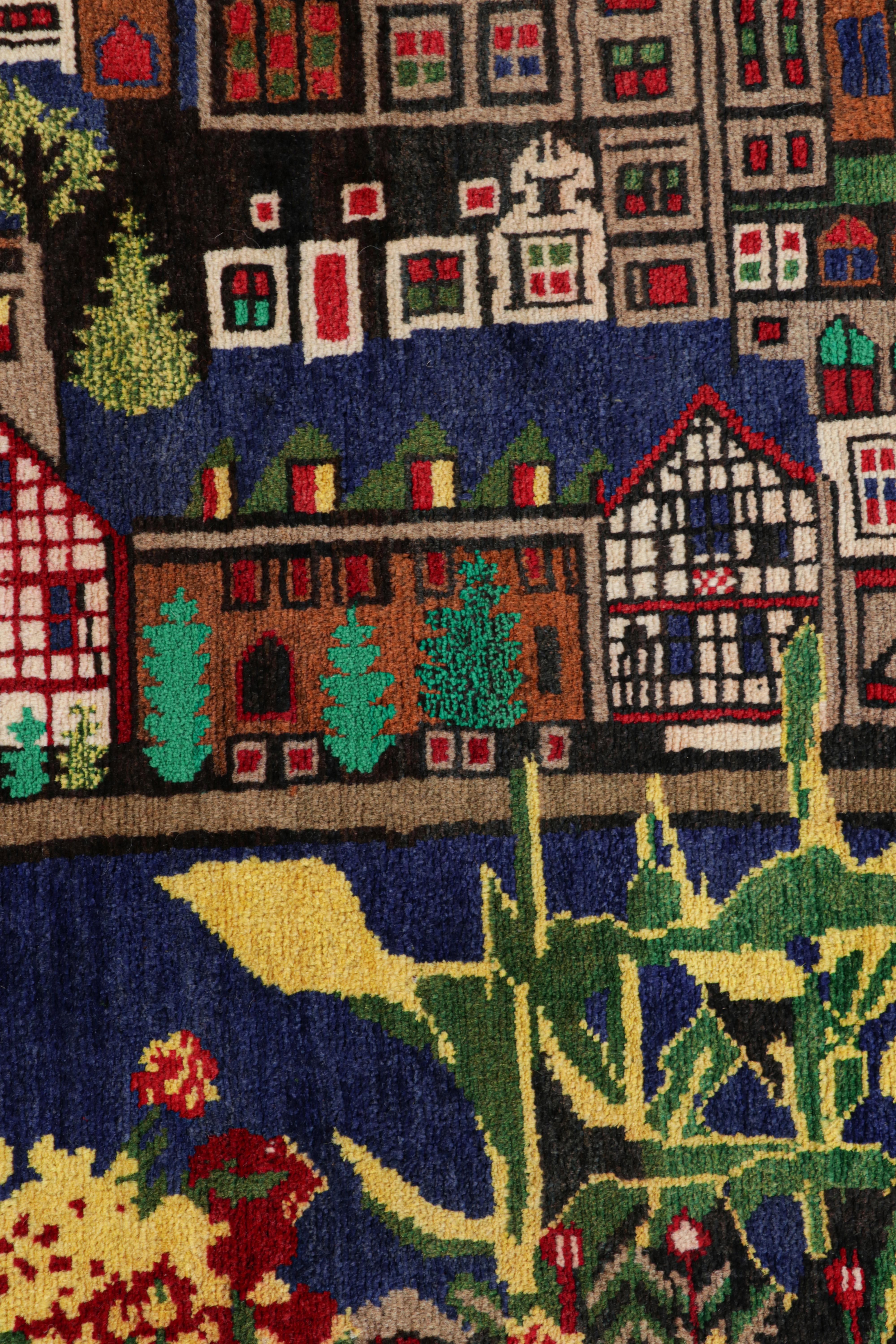 Rug & Kilim's Twin Modern Classics Stammesteppiche mit polychromen Bildern (Stammeskunst) im Angebot