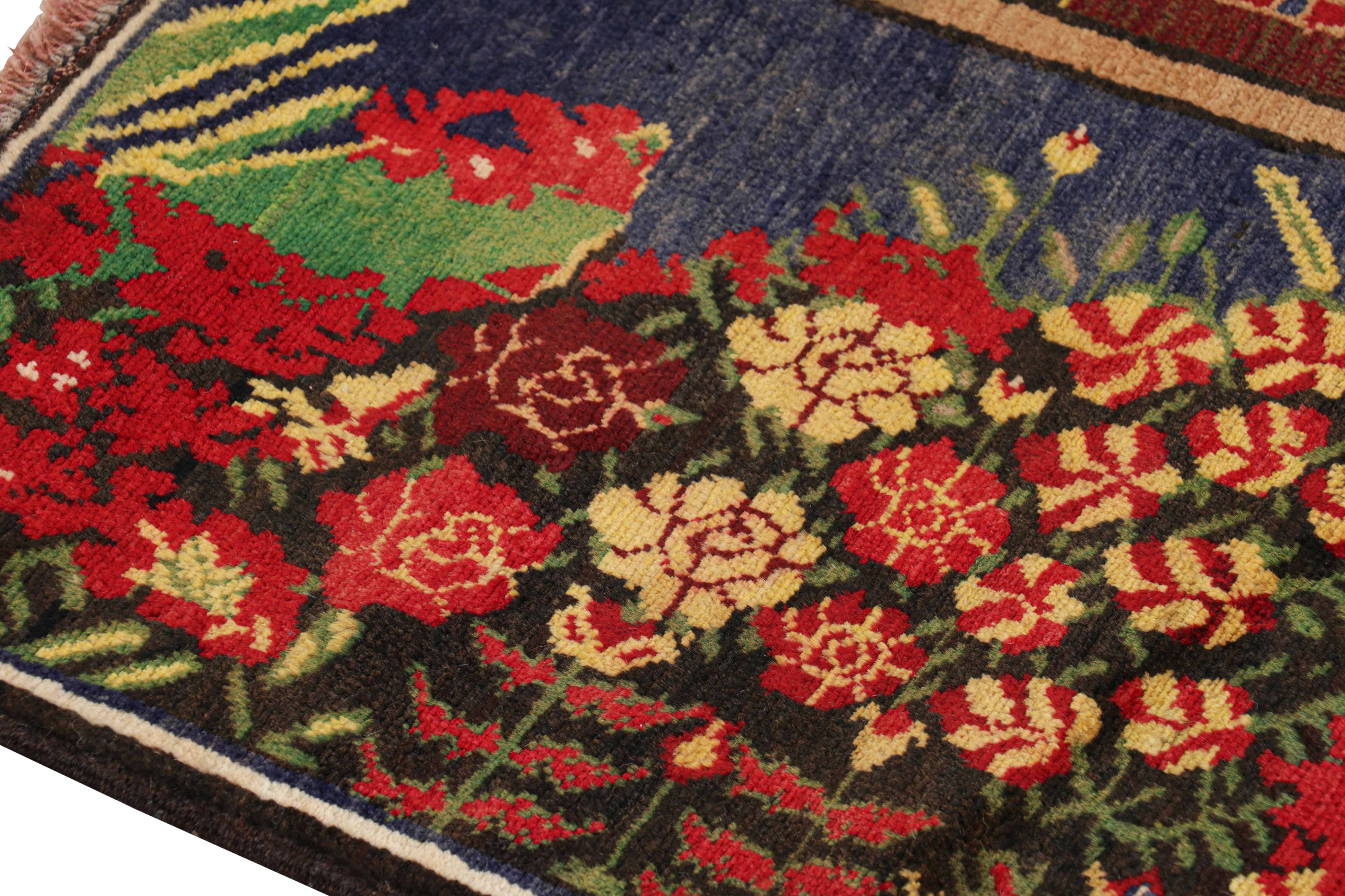 Contemporary Rug & Kilim’s Twin Modern Classics Tribal Rugs with Polychromatic Pictorials For Sale