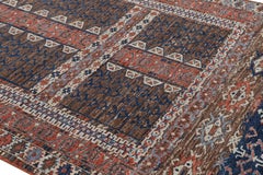 Rug & Kilim’s Yomut Ensi Style Rug in Red with Geometric Patterns