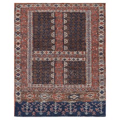 Tappeto in stile Yomut Ensi di Rug & Kilim in rosso con motivi geometrici