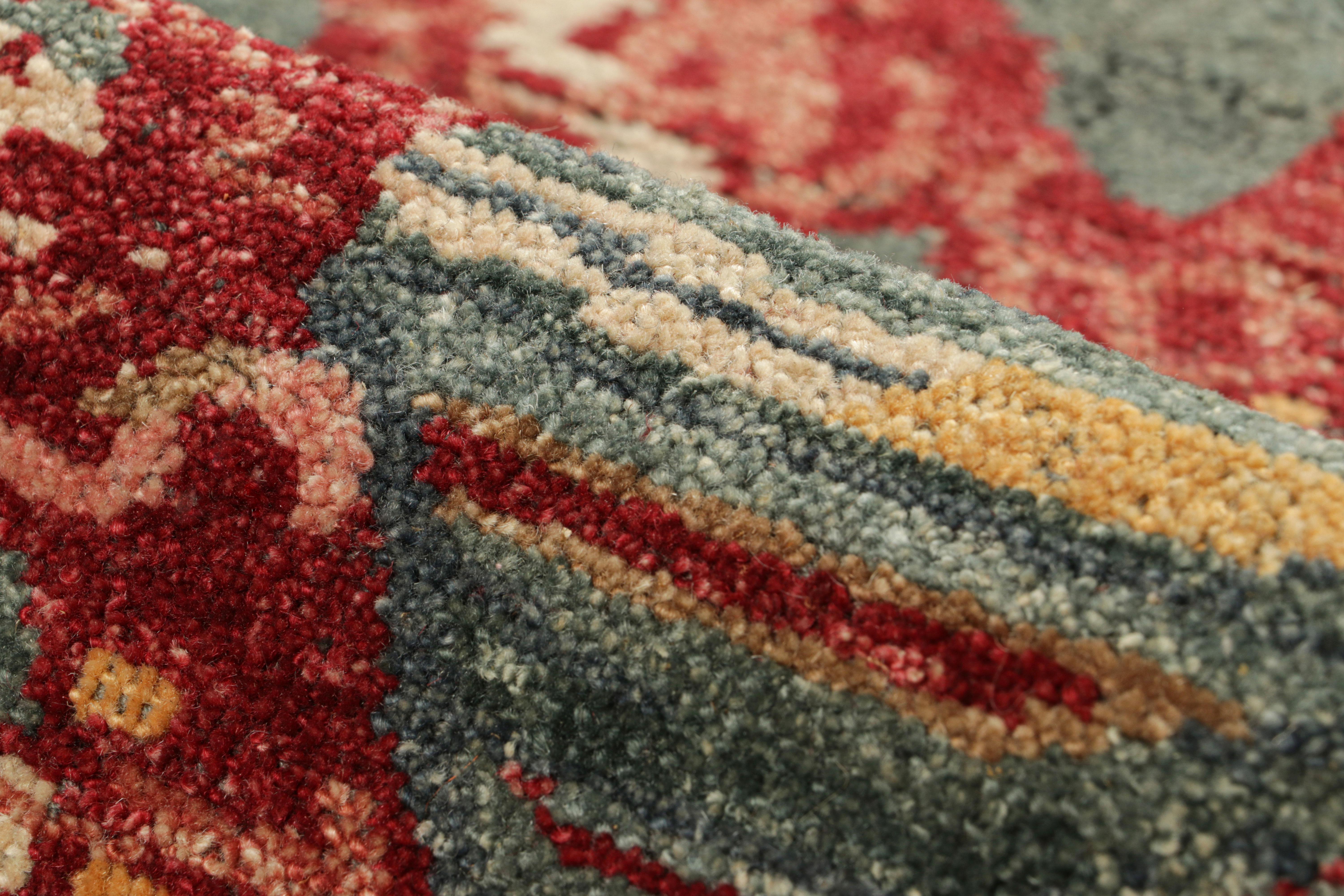 Rug & Kilim's Zeychour Style Custom Teppich in Blau mit rotem Fuchs Bildmaterial im Angebot 1