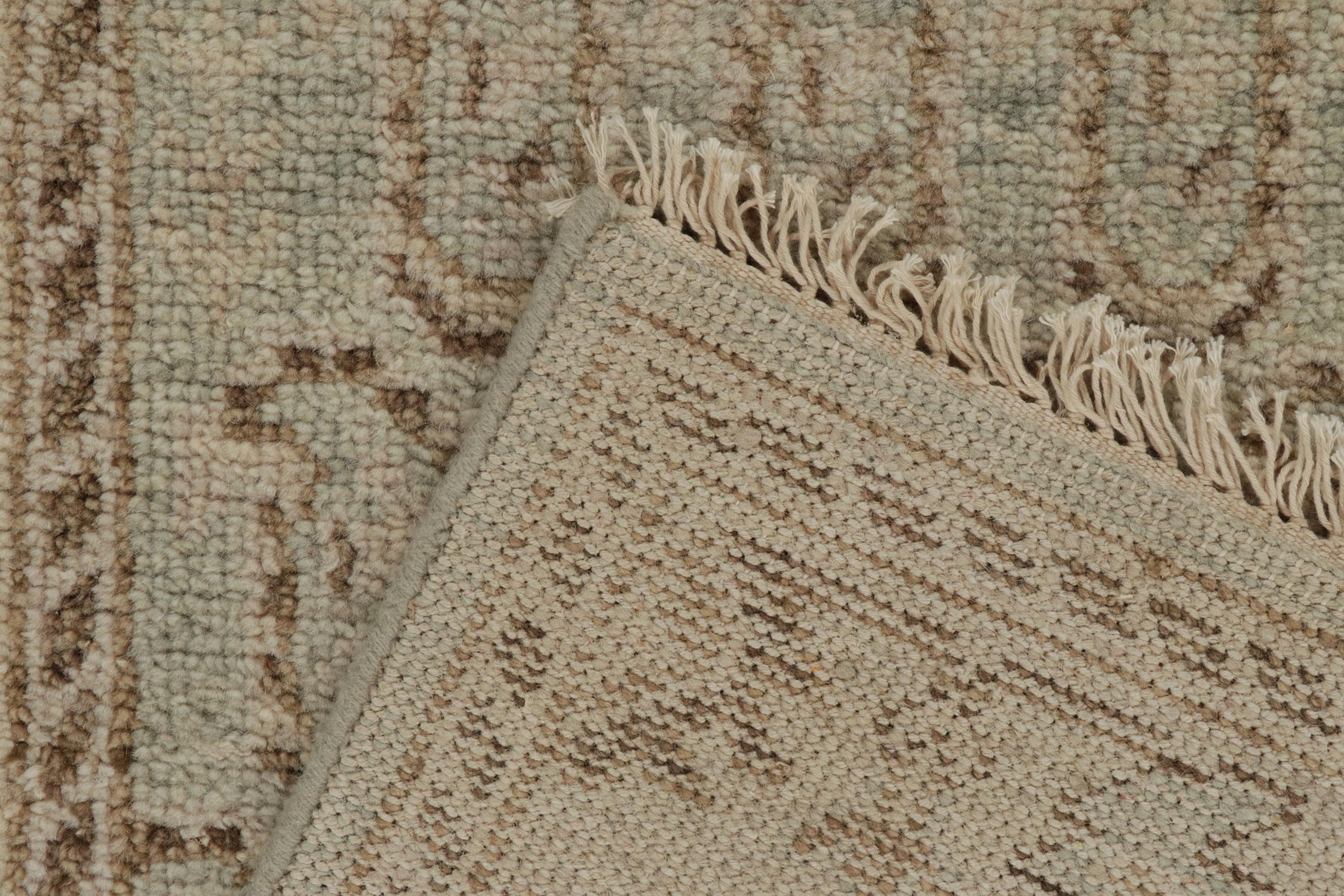 Rug & Kilim'stribal Style Läufer in Blau mit beige-braunen Paisleymustern (21. Jahrhundert und zeitgenössisch) im Angebot