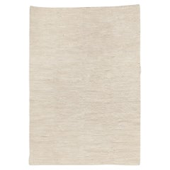 Tapis portugais en coton écru tissé à la main Lagos SAUDADE DESIGN