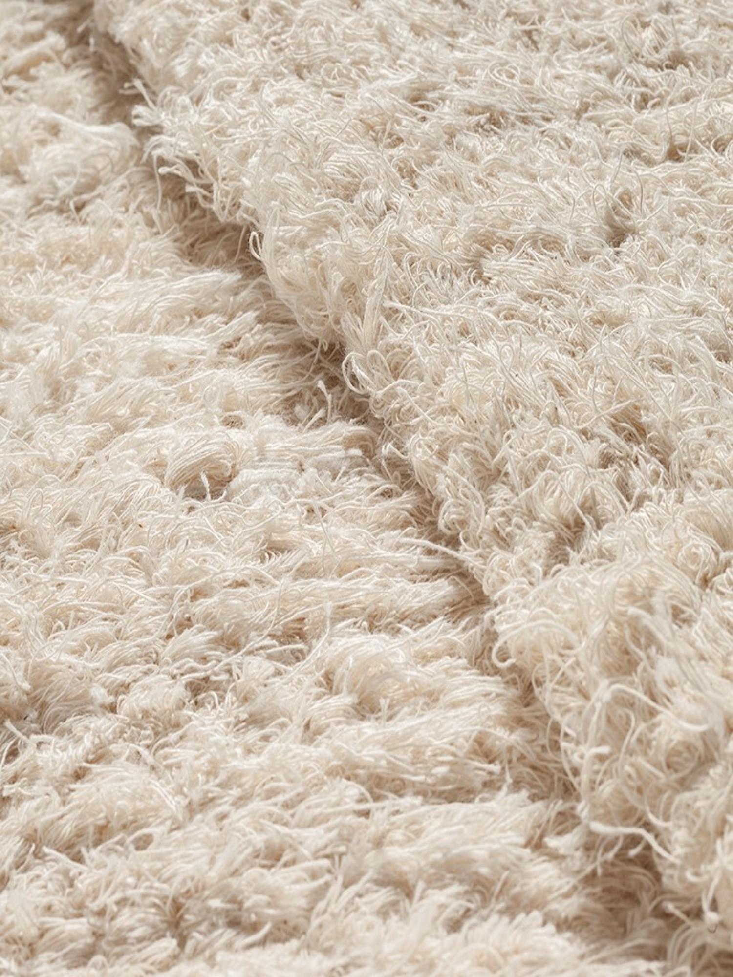 Handwoven Ecru Cotton Portuguese Rug Lagos SAUDADE DESIGN For Sale 1