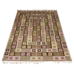 Vintage Rug ‘Nyponblomman’ designed by Märta Måås-Fjetterström for MMF, Sweden, 1932