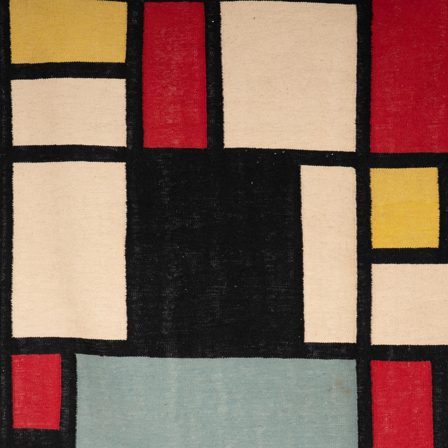 20th Century Rug, or tapestry, inspired by Piet Mondrian. Contemporary work For Sale