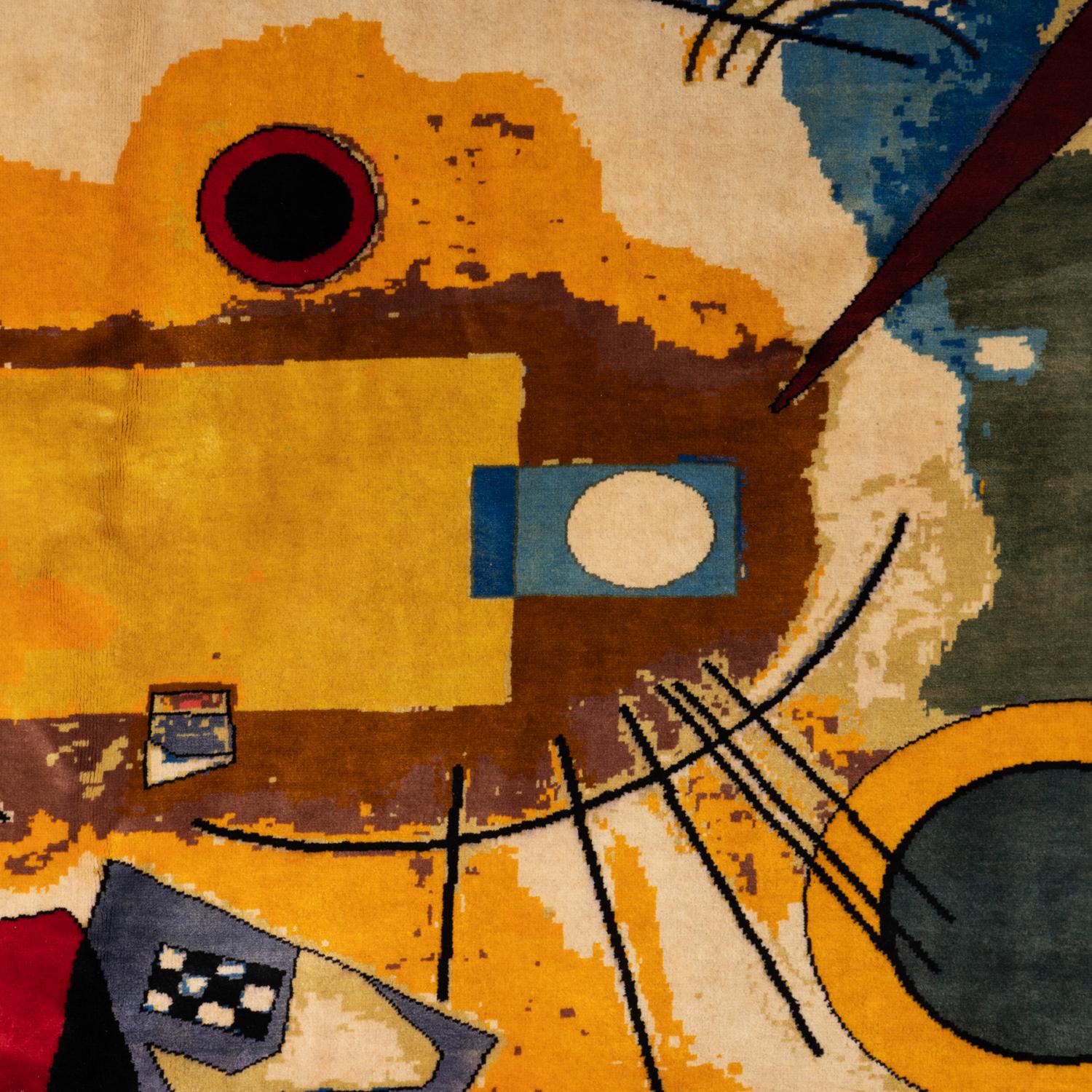 Teppich oder Wandteppich, inspiriert von Wassily Kandinsky. Zeitgenössische Arbeit (20. Jahrhundert) im Angebot