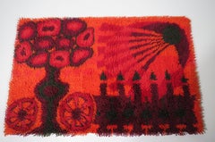 Tapis ou tapisserie murale par Ege Rya, Denmark 1965