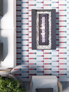 Rug Palazzo Rectangular Bright Patterned Designer Wool Silk, In Stock
