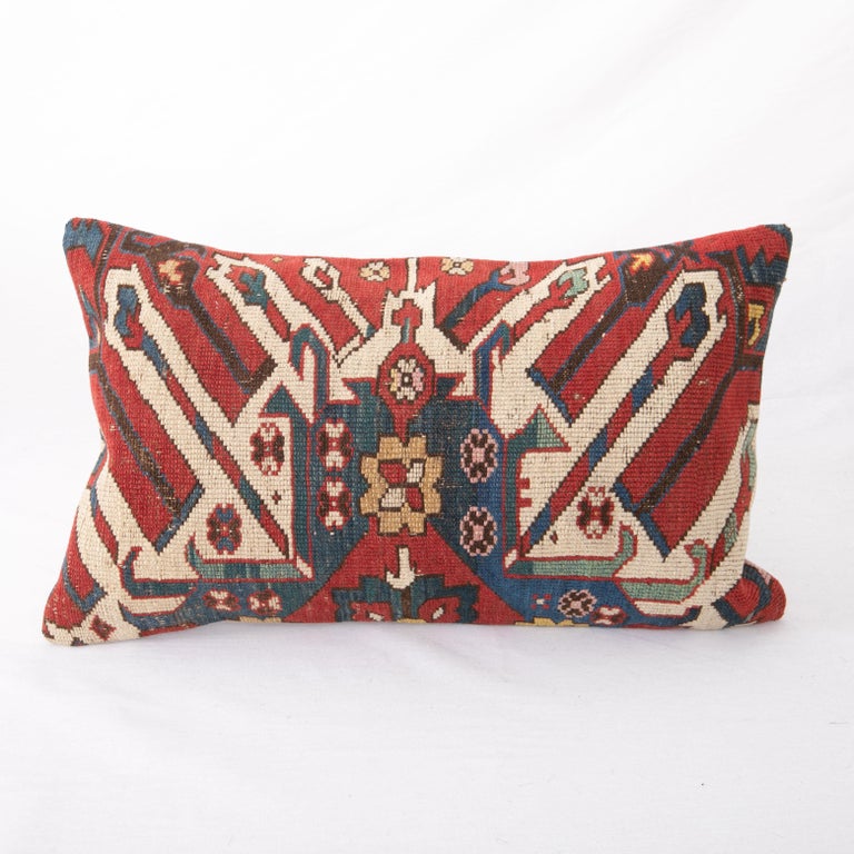 Rug Pillow Cover Made from a Caucasian Eagle Kazak Rug, Late 19th C For