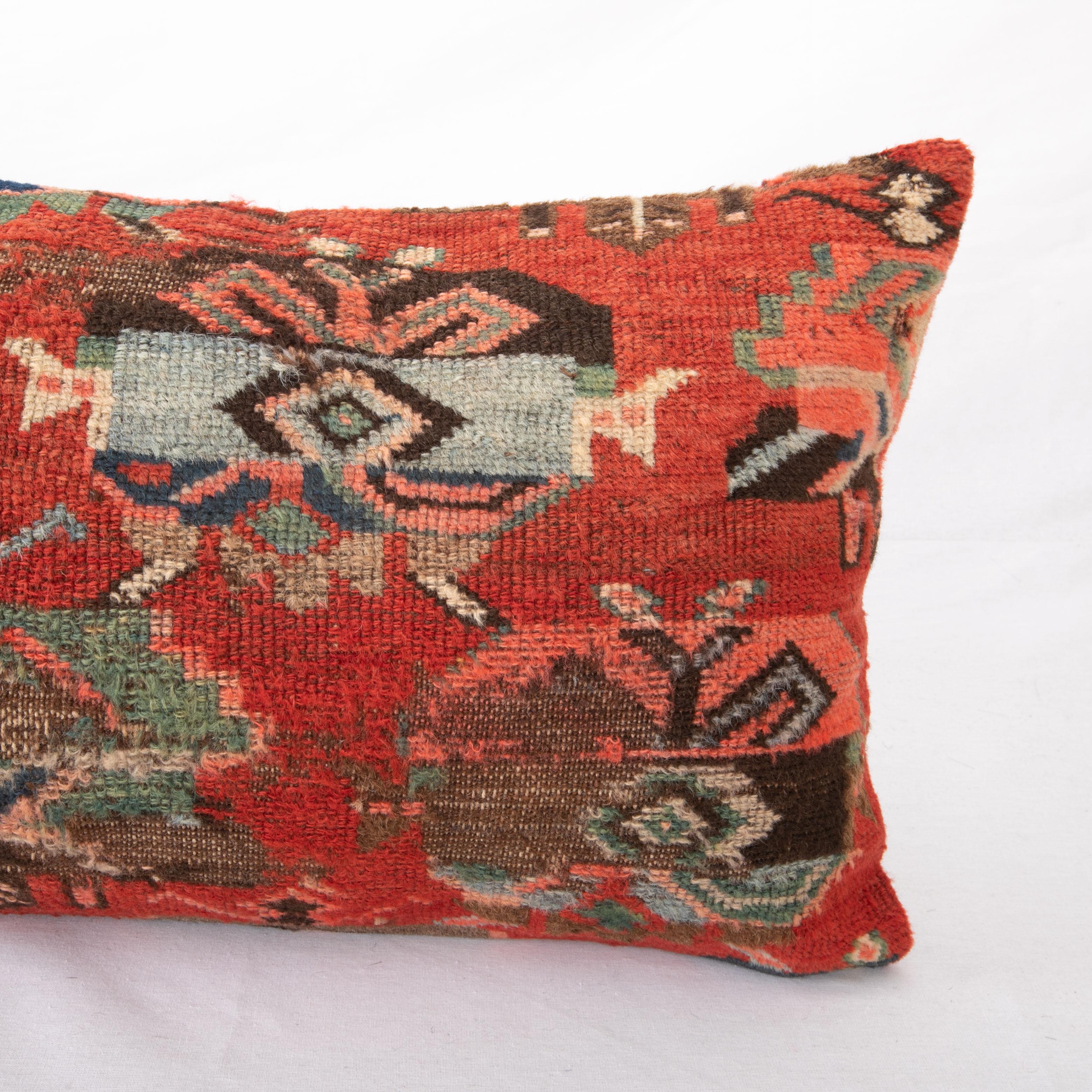 Hand-Woven Rug Pillow Cover Made from a Caucasian Karabagh Rug, late 19th / Early 20th C. For Sale