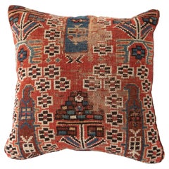 Antique Rug Pillow Cover Made from a Caucasian Shirvan Rug, Early 20th C.