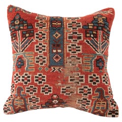 Antique Rug Pillow Cover Made from a Caucasian Shirvan Rug, Early 20th C