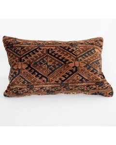 Rug Pillowcase Made from an Antique Turkmen Bag
